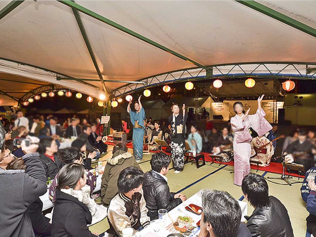 紅白幕・暗幕・ござ・敷物・ＬＥＤ提灯セット