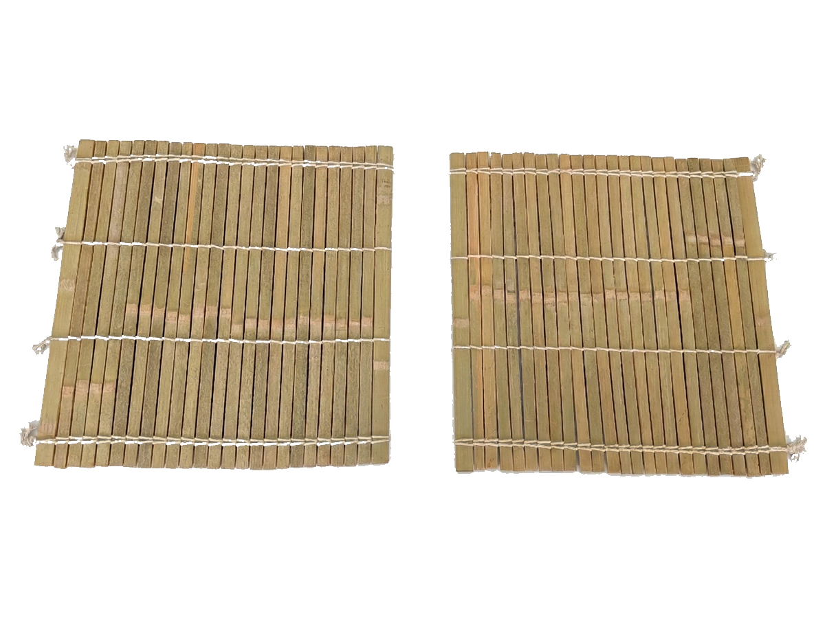 竹すだれ２枚セット（角蒸し器用）